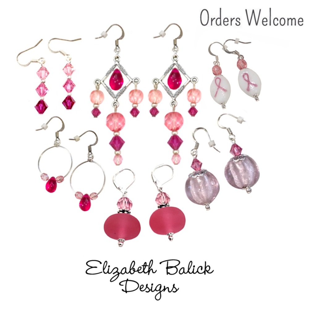 Handmade Faceted Czech Glass/Swarovski Crystals & Silver Chandelier Earrings NEW - Picture 4 of 12